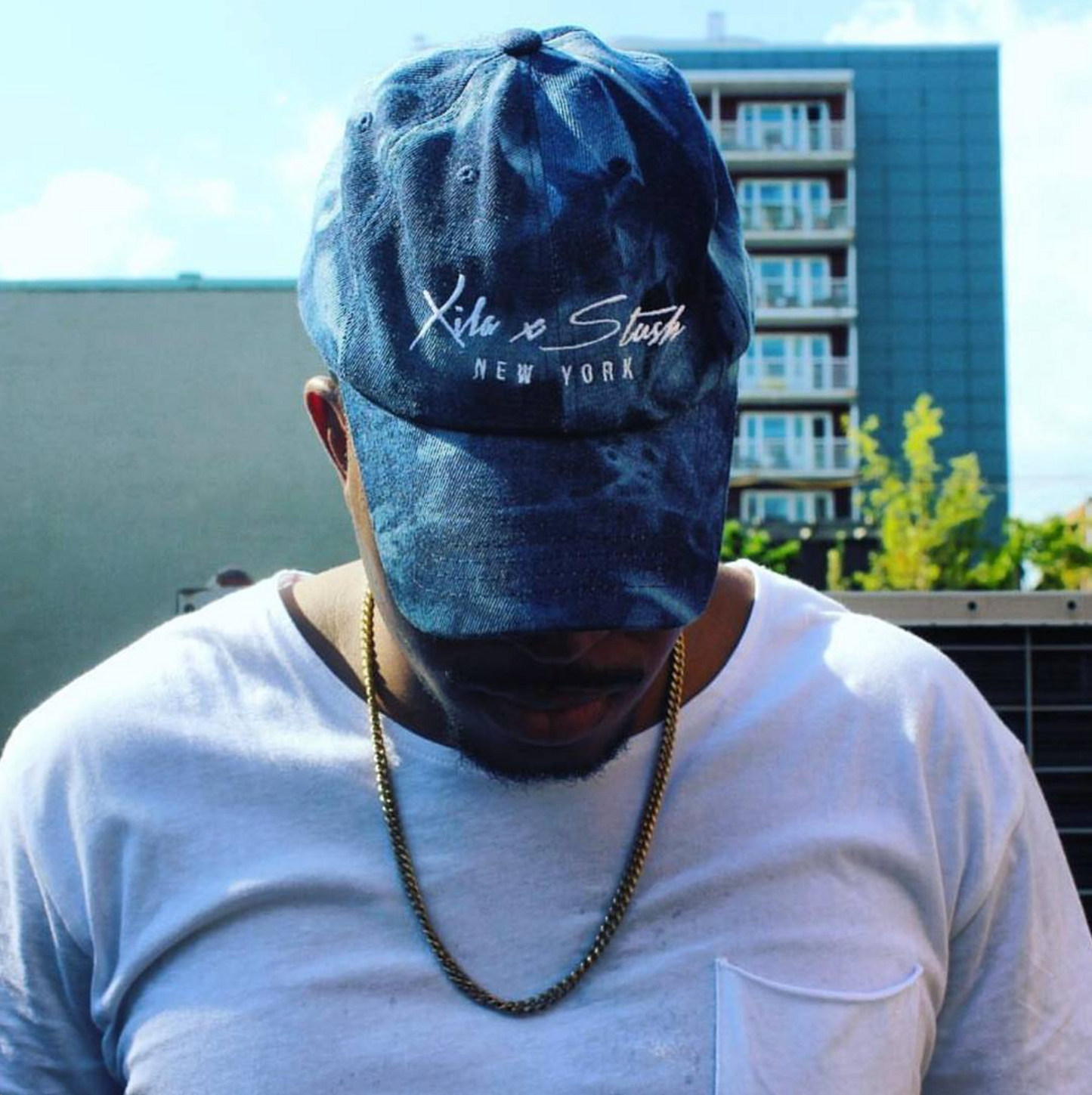 X&S Denim Dad Hat in Blue